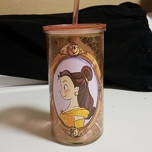 Beauty & the Beast glass tumbler